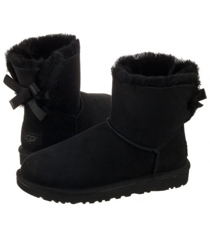 UGG Australia W Mini Bailey Bow II 1016501 W/BLK (UA13-b) batai