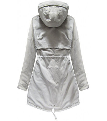 REVERSIBLE HOODED JACKET GREY (W0236) striukė