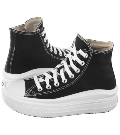 Converse CT All Star Move Hi Black/Natural Ivory/White 568497C (CO448-a) bateliai