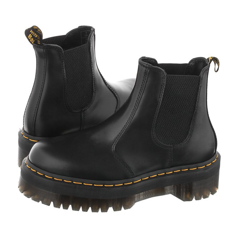 Dr. Martens 2976 Quad Black Polished Smooth 24687001 (DR35-a) batai