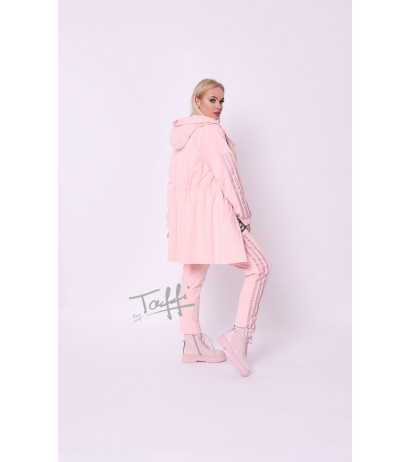 Puuvillane TAFFI kampsun-parkka pink 7